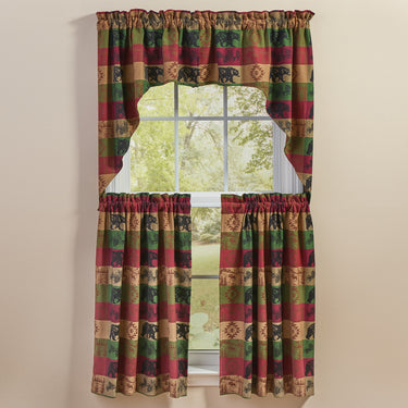 Pinecones And Trees Jacquard Swags 36